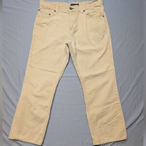 Tommy Hillfiger 100% Cotton Corduroy Light Camel Tan Flat Front Men's Pants